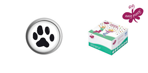 Brincos botão - pata de cão Easy Piercy