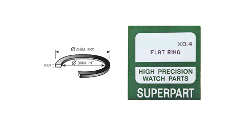 Anilhas planas para tampas - 0.40 mm - várias medidas