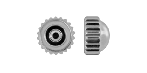 Coroas etanche cromo boleada rosca 0.80 mm - várias medidas