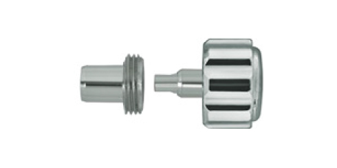 Coroas inox cromo com rosca e tubo - 0.90 mm - várias medidas