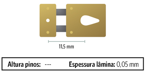 Suspensão de pêndula -  0,05 mm