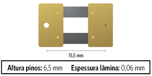 Suspensão de pêndula com pino - 6,5 mm - 0,06 mm